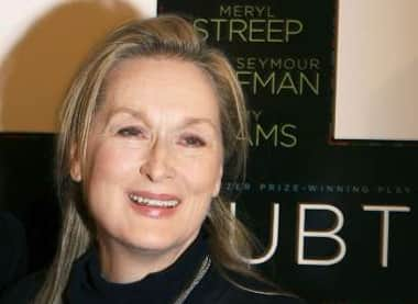 Actress Meryl Streep arrives for the screening of 'Doubt' in New York.