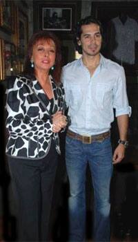 Gladrags' President Maureena Wadia accompanied by Dino Morea at a media event.