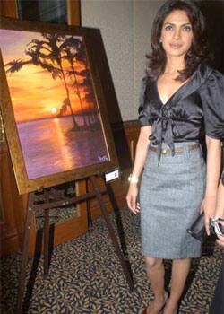 'Fashion'-able Priyanka Chopra attend an art show in Mumbai.