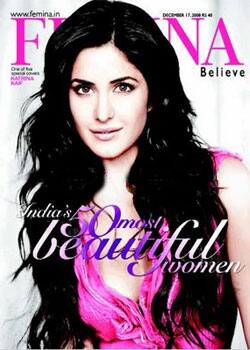 'Sexiest' Katrina Kaif on the cover of Femina mag's five-cover December issue.