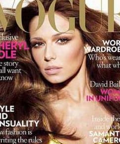 Cheryl Cole dazzles on teh cover of Vogue.