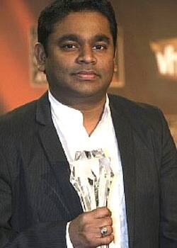 Music maestro AR Rahman holds on to his Golden Globe honour.