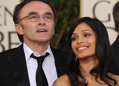 Danny Boyle wins Best Director at the Golden Globe Awards in Beverly Hills, California.