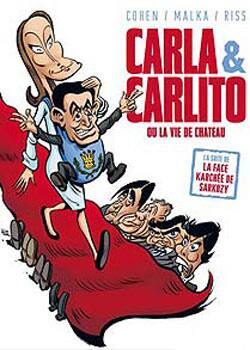 Nicolas Sarkozy and Carla Bruni as stars of comic book, 'Carla and Carlito'.