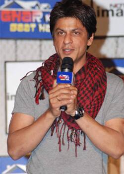 Bollywood's Badshah Shahrukh Khan at a media event held in Mumbai.