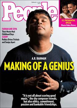 Music maestro AR Rahman on the cover of People magazine.