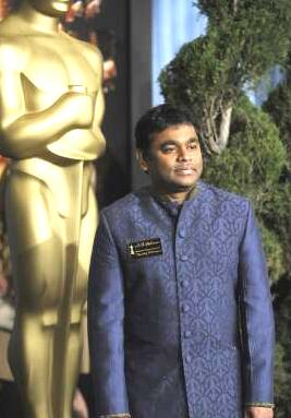 AR Rahman at the luncheon for the Academy Awards in Beverly Hills.