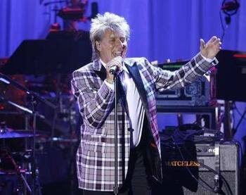 British singer Rod Stewart performs at the 2009 Grammy Salute to Industry Icons event, honoring Clive Davis.