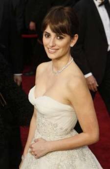 Best supporting actress winner Penelope Cruz of the film 