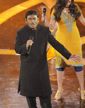 A.R. Rahman performs during the 81st Academy Awards Sunday, in the Hollywood section of Los Angeles. Rahman won the Oscar for best original song 