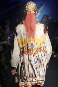 Weaving fashion: Japanese designer Tsumori Chisato’s presentats her Fall/Winter collection during Paris Fashion Week.