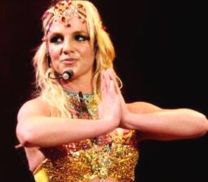 Britney Spears dressed in an Indian attire for her 'Circus' tour. 