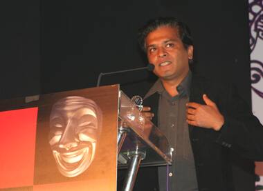 Atul Kumar receives the Best Actor Award for 'Hamlet-The Crown Prince'