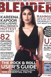 Carrying it hot: Kareena sizzles on the cover of 'Blender'.