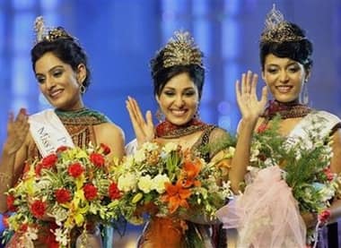 Miss India winners: Miss Universe Ekta Chaudhary, Miss World Pooja Chopra and Miss Earth Shriya Kishore.