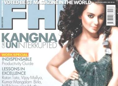 Kangana Ranaut looks sensuous on the cover of FHM magazine 