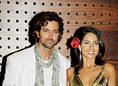 Hrithik and Barbara at the unveiling of first look of 'Kites' at Cannes.