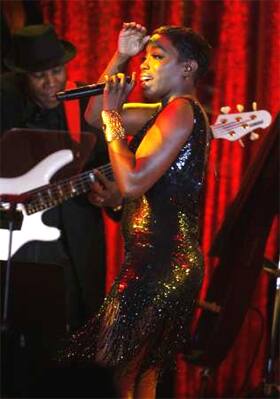 Estelle performs at the 57th Annual BMI Pop Awards in Beverly Hills.