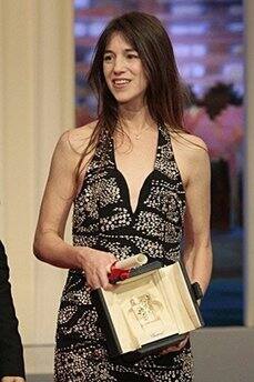 French actress Charlotte Gainsbourg poses after winning the Best Actress award for her part in 