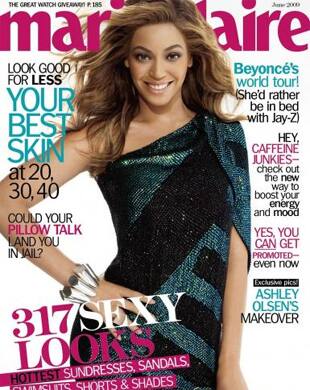 Beyonce sizzles on the June issue of Marie Claire.