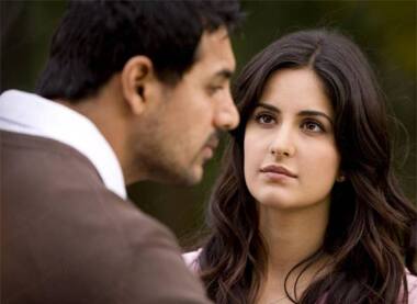 John Abraham and Katrina Kaif in an emotional scene in 'New York'.