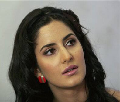 Bollywood actress Katrina Kaif looks on during a promotional event of her upcoming movie 