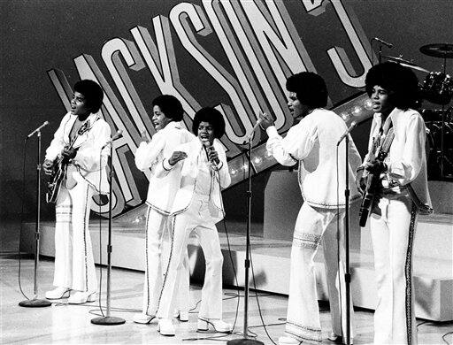 In this Sept. 15, 1972 file photo, The Jackson 5, from left, Tito, Marlon, Michael, Jackie and Jermaine perform during the 