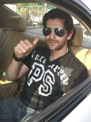 Neil Nitin Mukesh after attending a promotional event for his movie 'Jail' in Chandigarh. 