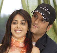 Genelia and Fardeen romance in a still from 'Life Partner'.