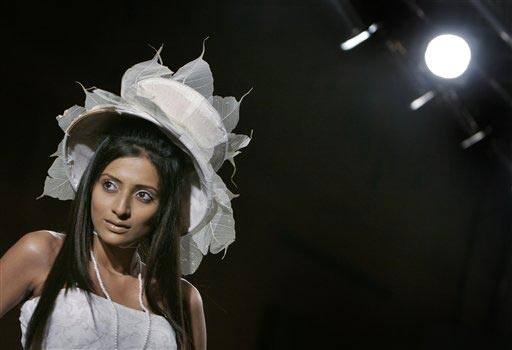 A model presents a creation by Soma Nath at the Bangalore Fashion Week 2009 in Bangalore, India.