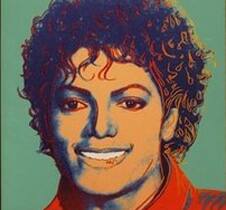 Andy Warhol's green portrait of Jackson goes on display in the British Music Experience exhibition.