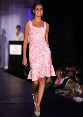 Miss Spain Estibaliz Pereira Rabade walks the runway during a fashion show event at the Miss Universe 2009 competition in Nassau, Bahamas