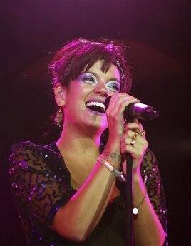 Lily Allen performs on the Grand Stage in northern Budapest, Hungary.