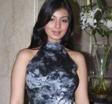 Ayesha Takia poses during a news conference for her forthcoming movie 'Wanted' in Mumbai.