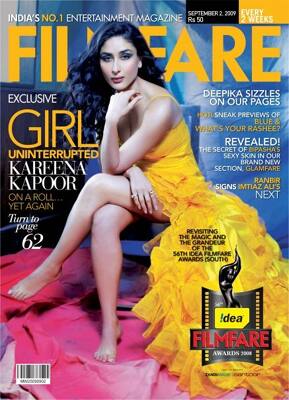 Kareena Kapoor reigns supreme on the September cover of Filmfare magazine.