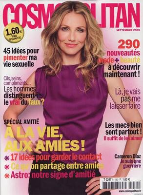 Cameron Diaz sizzles on the September cover of Cosmopolitan. 