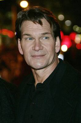 Patrick Swayze poses for the photographers, prior to the premiere of his new film 