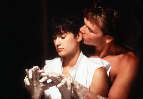 Paramount Pictures, Demi Moore, left, and Patrick Swayze are shown in a scene from 