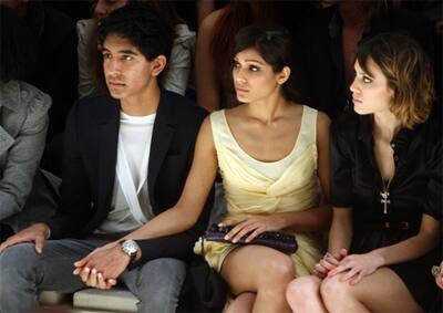 Lovebirds Freida Pinto and Dev Patel spotted during London Fashion Week.