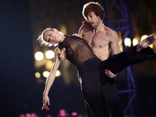 Italian dancer Eleonora Abbagnato perfors during the C'N'C Costume National women's Spring/Summer 2010 fashion collection