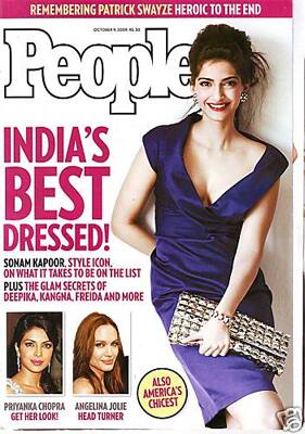 Sonam Kapoor dazzles on the October cover of People magazine. 