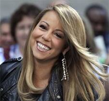 Singer Mariah Carey appears on the NBC 'Today' television program in New York.