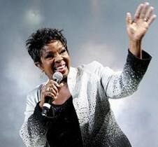 Soul singer Gladys Knight performing at the MEN Arena in Manchester as part of her UK tour.