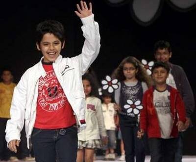 Darsheel Safary wears Italian brand 'Guru' during its India launch in Mumbai.