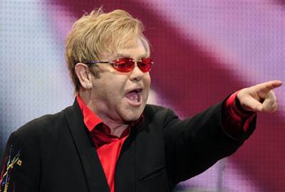 Elton John gives a thrilling performance at a concert in Zurich.