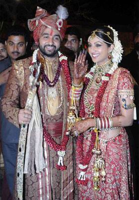 Sunday's wedding was the climax of the two-day festivities that included a sangeet ceremony on Saturday night.