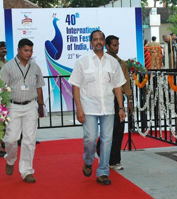 The renowned Film Actor, Shri Nana Patekar arrives at the inaugural ceremony of the 40th International Film Festival (IFFI-2009) at Kala Academy, in Panaji, Goa on November 23, 2009