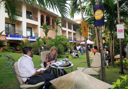 A view of ‘Film Bazaar India-09’, at the 40th International Film Festival (IFFI-2009), in Panaji, Goa on November 24, 2009. 