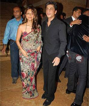 Shahrukh and Gauri Khan were also spotted at the grand do.