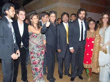 Shilpa's reception turned out to be a get together for Bollywood biggies.